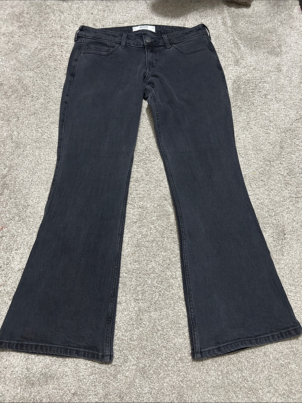 Y2K Hollister Low Rise Loose Bootcut Black Jeans - Picture 2 of 6